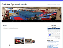 Tablet Screenshot of coolminegymnasticsclub.com